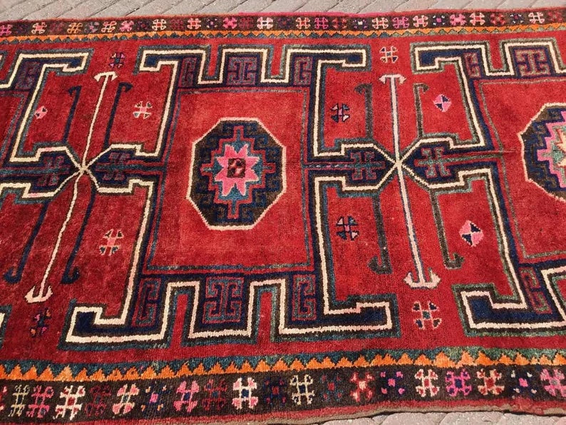 Vintage Hand Knotted Wool Rug 324cm x 165cm Turkey