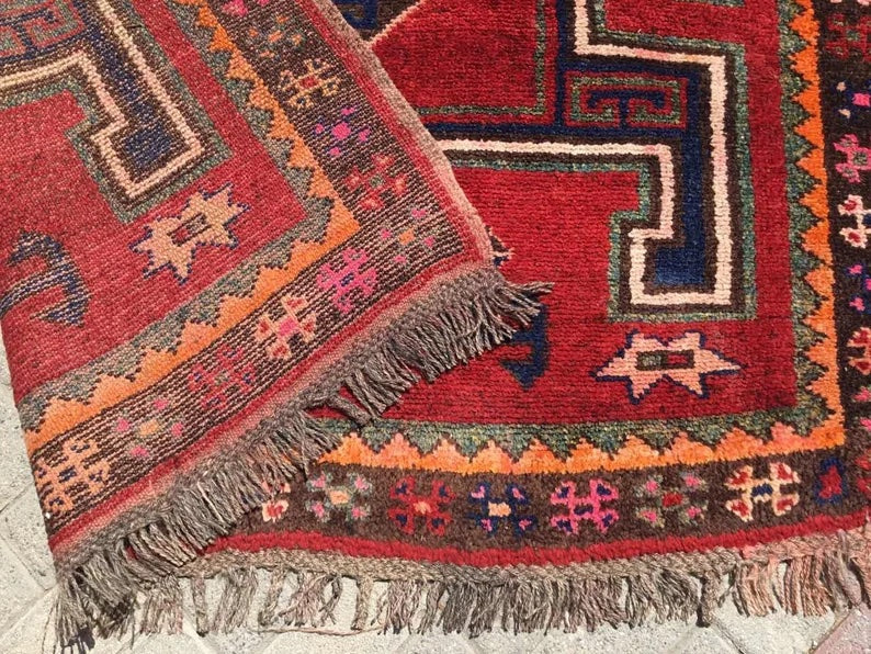 Vintage Hand Knotted Wool Rug 324cm x 165cm Turkey
