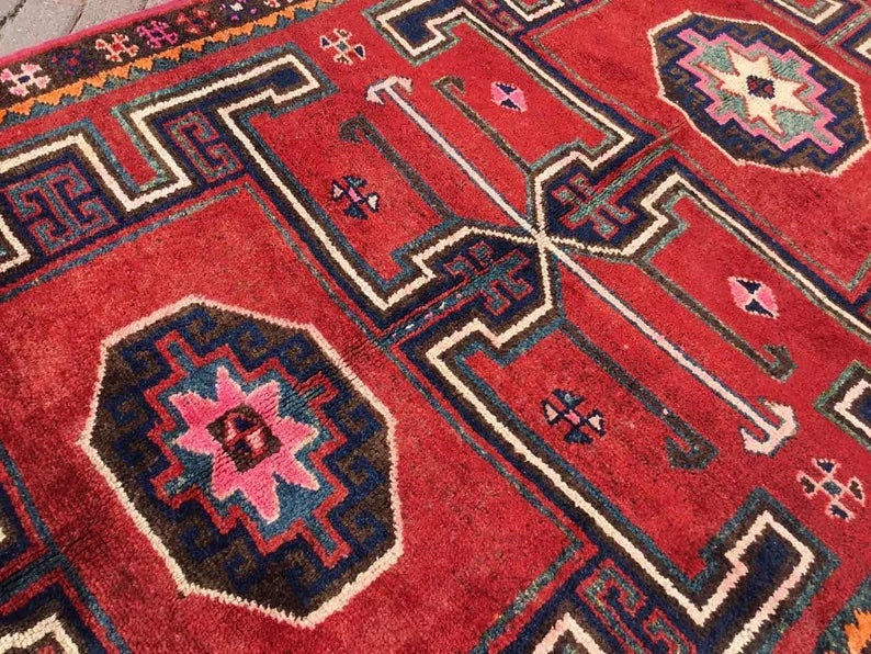 Vintage Hand Knotted Wool Rug 324cm x 165cm Turkey