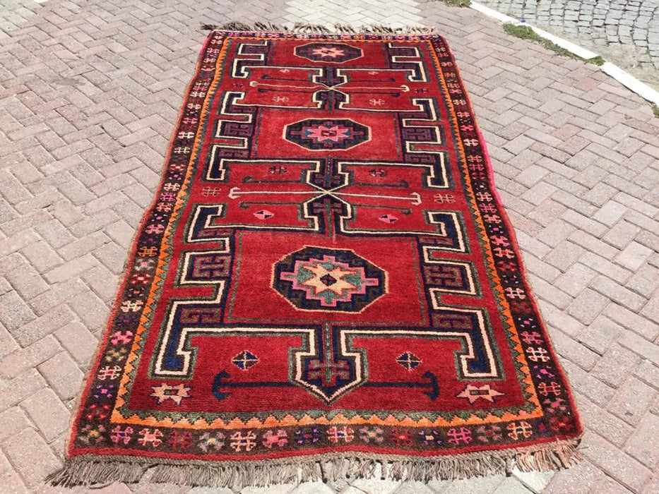 Vintage Hand Knotted Wool Rug 324cm x 165cm Turkey