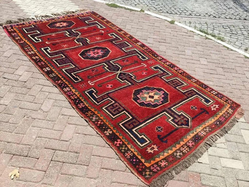 Vintage Hand Knotted Wool Rug 324cm x 165cm Turkey