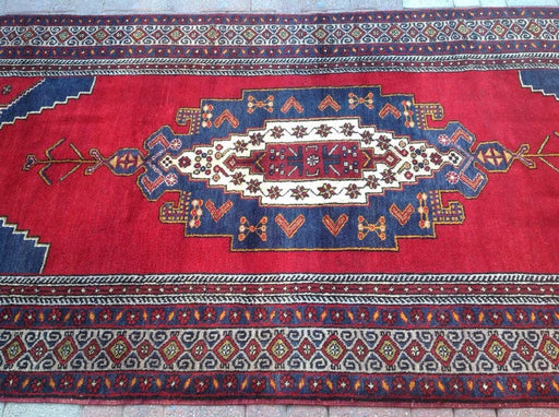 Vintage Hand Knotted Wool Rug 350cm x 150cm Made in Turkey