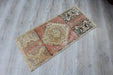 Vintage Hand-Knotted Wool Rug 43cm x 94cm Isparta Turkey