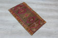 Vintage Hand-Knotted Wool Rug 44cm x 73cm from Turkey