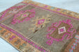 Vintage Hand-Knotted Wool Rug 44cm x 73cm from Turkey