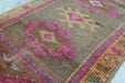 Vintage Hand-Knotted Wool Rug 44cm x 73cm from Turkey
