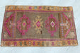 Vintage Hand-Knotted Wool Rug 44cm x 73cm from Turkey
