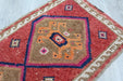 Vintage Hand-Knotted Wool Rug 45 x 85 cm