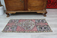Vintage Hand-Knotted Wool Rug 46 cm x 89 cm