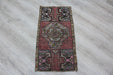 Vintage Hand-Knotted Wool Rug 46 cm x 89 cm