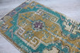 Vintage Hand-Knotted Wool Rug 46cm x 109cm Turquie