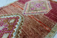Vintage Hand-Knotted Wool Rug 46cm x 80cm Isparta Turkey