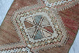 Vintage Hand-Knotted Wool Rug 46cm x 92cm Isparta Turkey