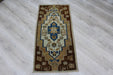 Vintage Hand-Knotted Wool Rug 48cm x 97cm