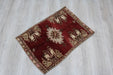 Vintage Hand-Knotted Wool Rug 55cm x 81cm from Turkey