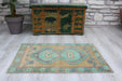 Vintage Hand-Knotted Wool Rug 57cm x 88cm Isparta Turkey