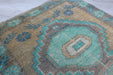 Vintage Hand-Knotted Wool Rug 57cm x 88cm Isparta Turkey