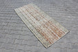 Vintage Hand-Knotted Wool Rug 89 x 193 cm Isparta Turkey
