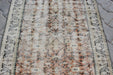 Vintage Hand-Knotted Wool Rug 89 x 193 cm Isparta Turkey