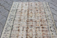 Vintage Hand-Knotted Wool Rug 89 x 193 cm Isparta Turkey
