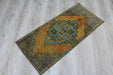 Vintage Hand-Knotted Wool Rug Daisy 49Cm X 105Cm