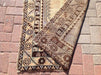 Vintage Handknotted Wool Rug 147cm x 95cm Brown Turkey