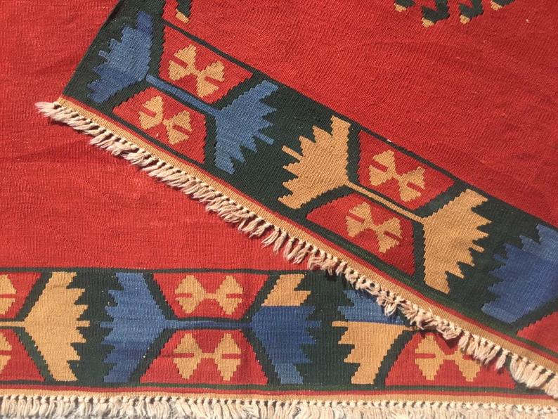 Tappeto Kilim vintage fatto a mano 500 cm x 346 cm dalla Turchia