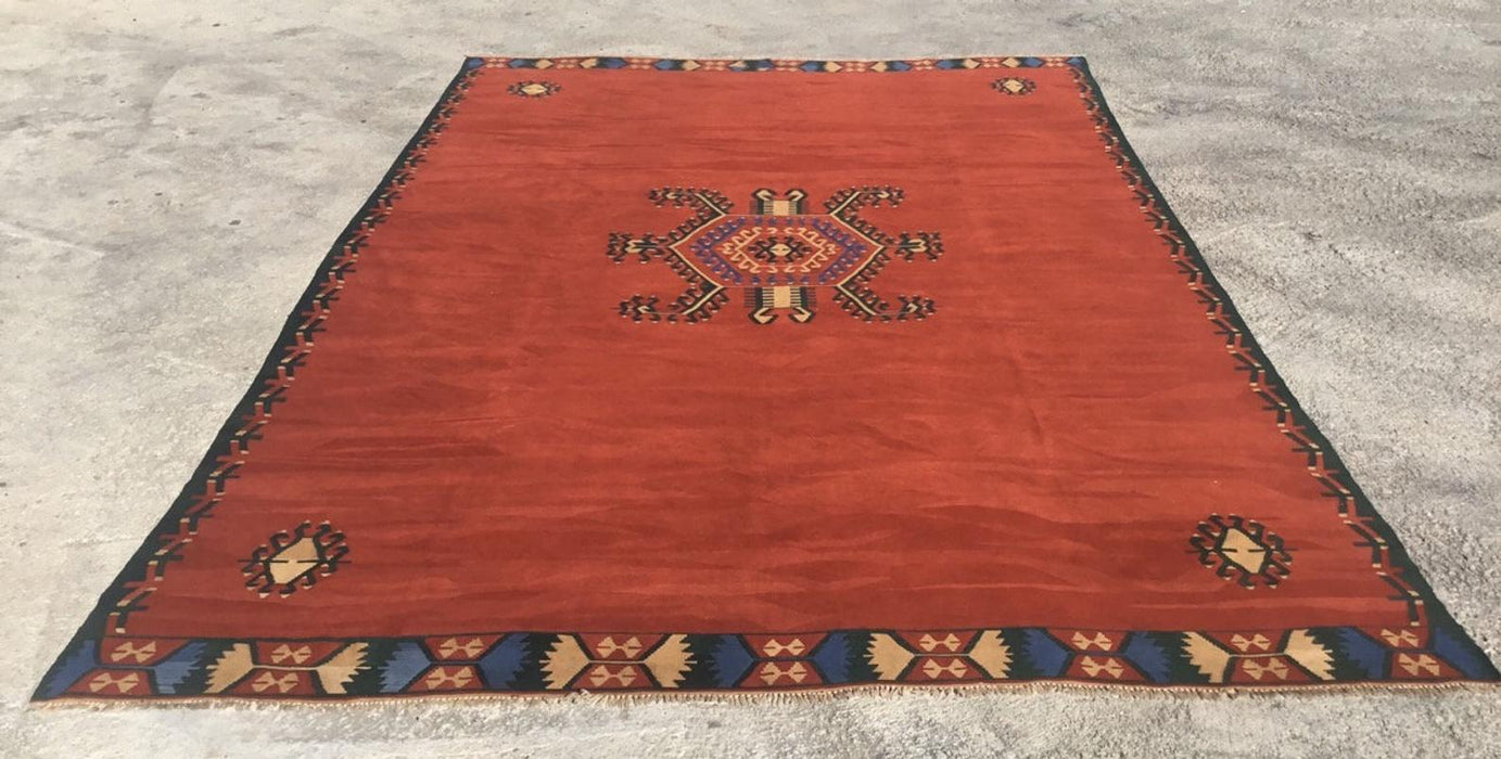 Tappeto Kilim vintage fatto a mano 500 cm x 346 cm dalla Turchia