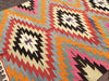 Vintage Handwoven Bohemian Rug 215cm x 162cm Unique Design