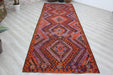Vintage Handwoven Kilim 338cm x 141cm Wool Cotton