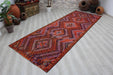 Vintage Handwoven Kilim 338cm x 141cm Wool Cotton
