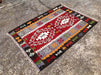 Vintage Handwoven Kilim Rug 128cm x 94cm Unique Design