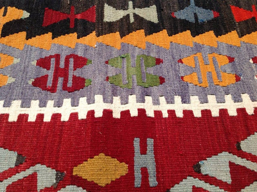 Vintage Handwoven Kilim Rug 128cm x 94cm Unique Design