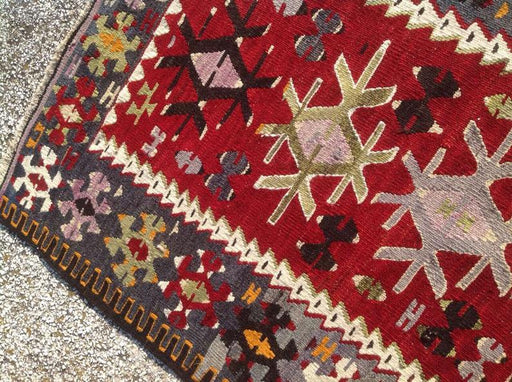 Vintage Handwoven Kilim Rug 137cm x 92cm Unique Design