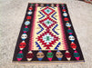 Vintage Handwoven Kilim Rug 145cm x 84cm Wool Acrylic