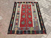 Vintage Handwoven Rug 163cm x 112cm Wool Cotton