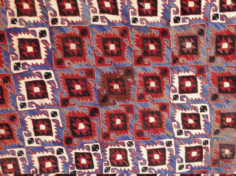 Vintage Handwoven Rug 193cm x 137cm From Central Turkey