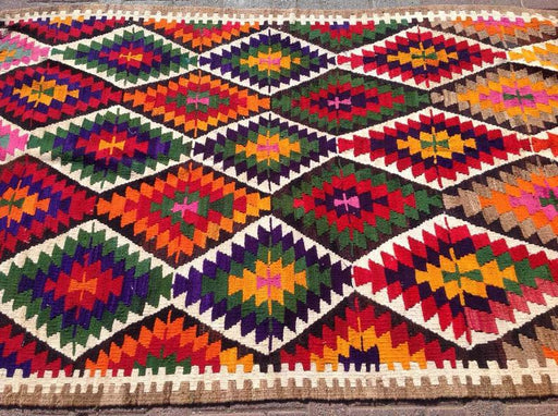 Vintage Handwoven Rug 236cm x 150cm Central Turkey