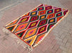 Vintage Handwoven Rug 236cm x 150cm Central Turkey