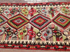 Vintage Handwoven Rug 287cm x 152cm Wool Cotton