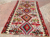 Vintage Handwoven Rug 287cm x 152cm Wool Cotton