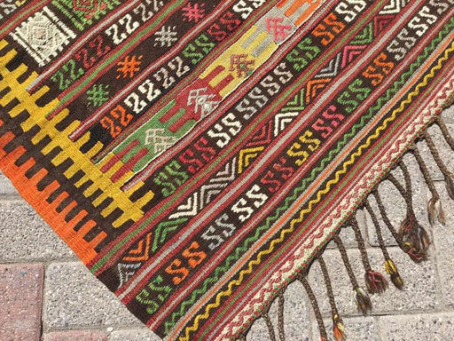 Vintage Handwoven Turkish Rug 110cm x 90cm Wool