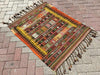 Vintage Handwoven Turkish Rug 110cm x 90cm Wool
