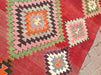 Vintage Handwoven Turkish Rug 134cm x 269cm Wool Cotton