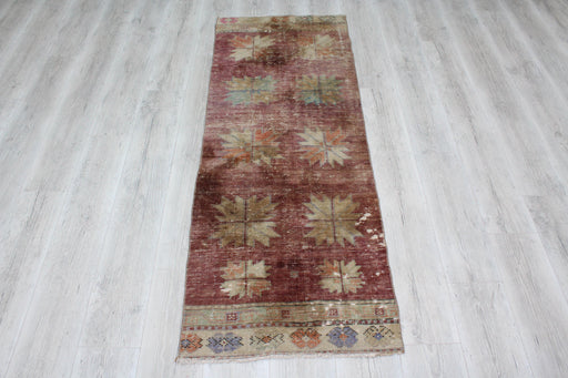 Vintage Handwoven Turkish Rug 185cm x 68cm