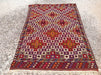 Vintage Handwoven Turkish Rug 208cm x 134cm Wool Cotton