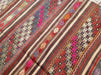 Vintage Handwoven Turkish Rug 220cm x 133cm Wool Cotton