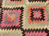 Vintage Handwoven Turkish Rug 224cm x 185cm Unique Design