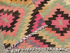 Vintage Handwoven Turkish Rug 224cm x 185cm Unique Design