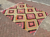Vintage Handwoven Turkish Rug 224cm x 185cm Unique Design